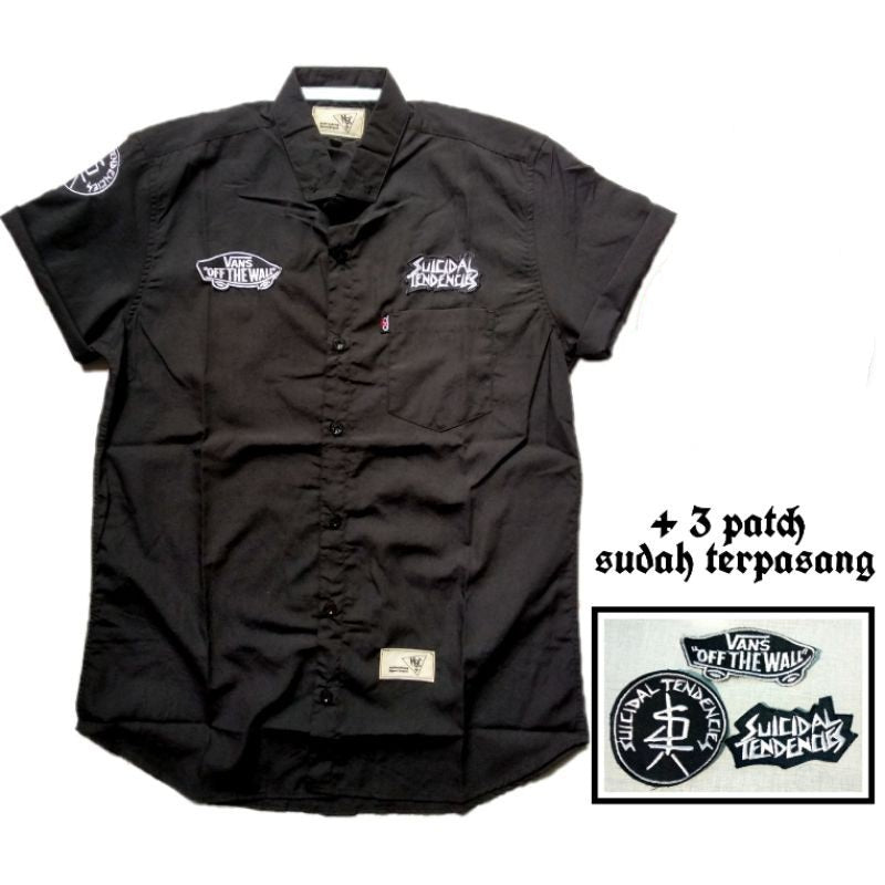 Work Shirt Hitam Vans Suicidal Tendencies