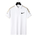 Camisa Polo Nike - Cinza Azulado/Preto/Branco