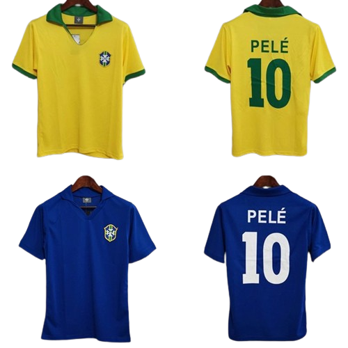 Camisa Seleção Brasileira 1957 - Pelé 10 Uniforme 2