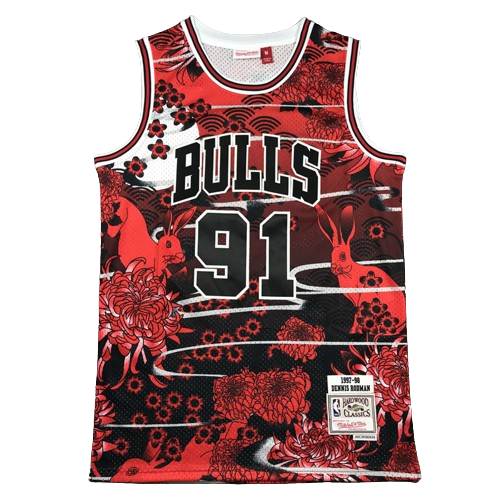 Regata NBA Chicago Bulls 91 Rodman Edição Limitada