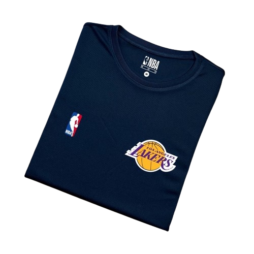 Camiseta NBA Dry Fit Los Angeles Lakers Azul Marinho