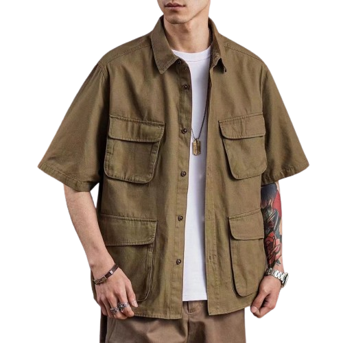 Work Shirt Santunk Castanho American