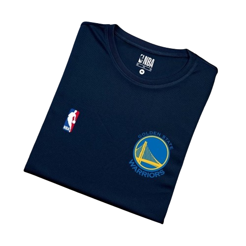 Camiseta Dry Fit NBA Golden State Warriors Azul Marinho