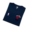 Camiseta Dry Fit Miami Heat - Branco/Azul/ Vermelho