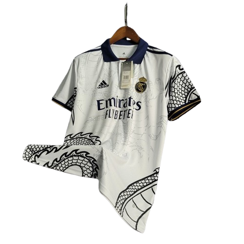 Camisa Real Madrid 2022/23 Edição Especial Dragão Chinês Branco