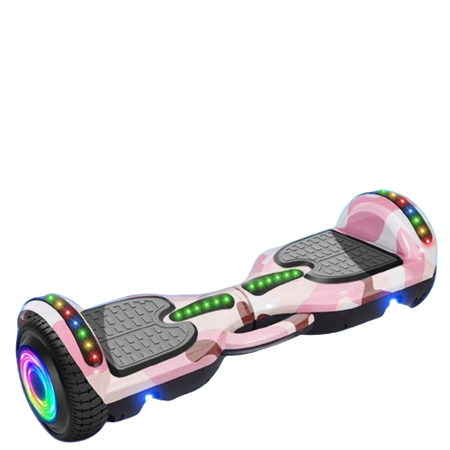 Hoverboard HBD65S Cammuflado Rosa 6.5" Motor Brushless Led