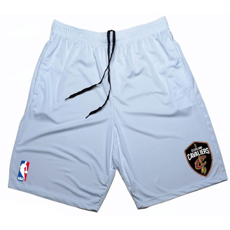 Short NBA Dri-Fit Treino Cleveland Cavaliers - Preto/Branco