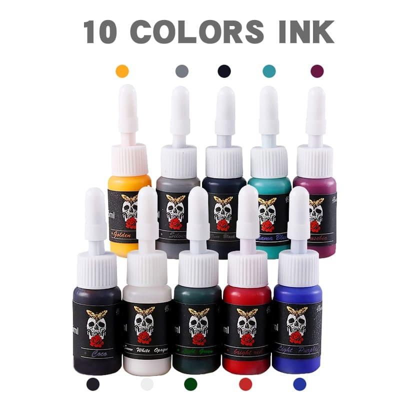 Tinta Skull Mixing Ink Natural 10 Unidades - SUPER PROMOÇÃO DE ATACADO A FIRMA