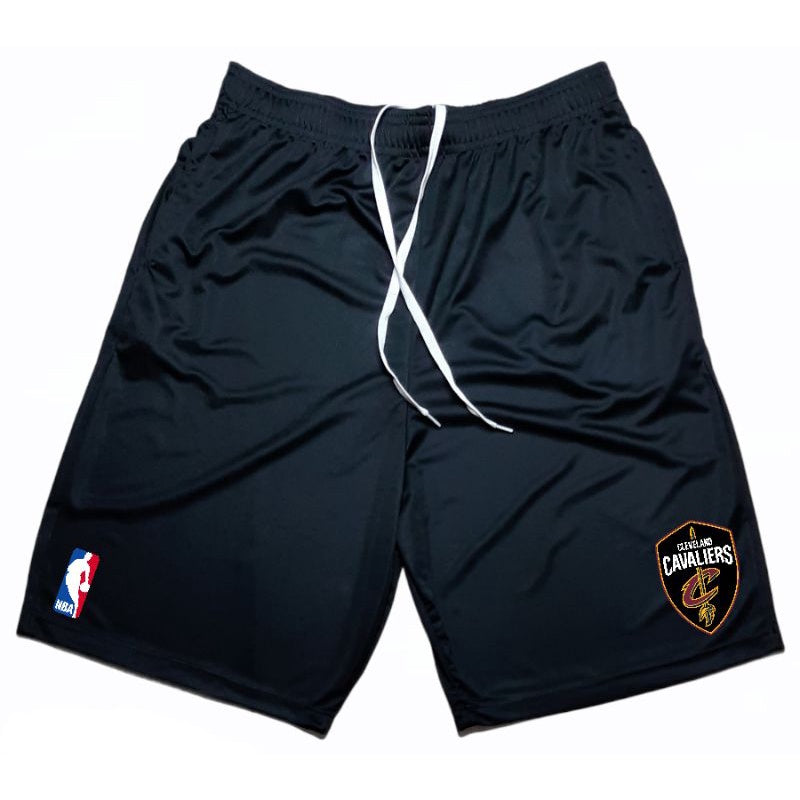 Short NBA Dri-Fit Treino Cleveland Cavaliers - Preto/Branco