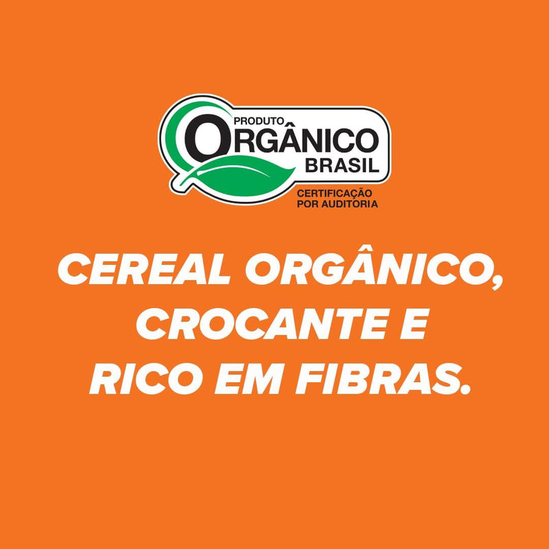 Cereal Matinal Orgânico Vegano biO2 Sem Glúten Cenoura, Beterraba, Cacau e Caramelo Vegan Crunchy 200g