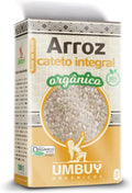 Arroz Cateto Integral Orgânico Umbuy 1Kg Grão Curto Laranja Natural Saudável E Livre De Agrotóxicos