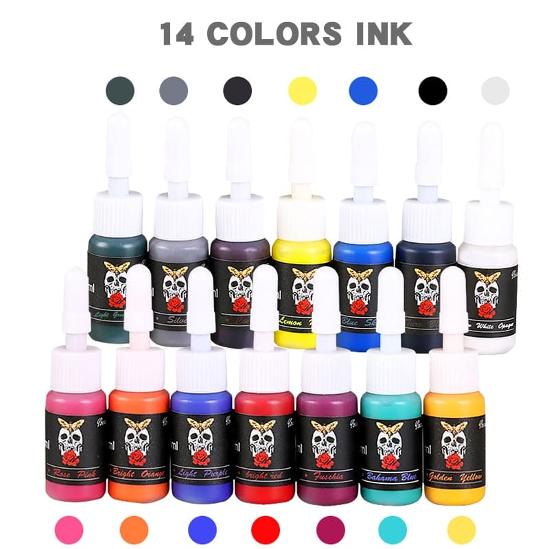 Tinta Skull Mixing Ink Natural 14 Unidades - SUPER PROMOÇÃO DE ATACADO A FIRMA