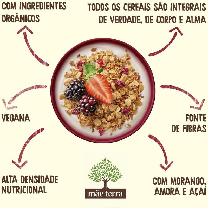 Granola Frutas Vermelhas Mãe Terra 180g