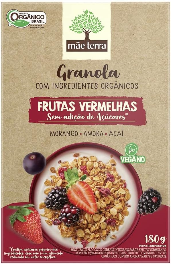 Granola Frutas Vermelhas Mãe Terra 180g