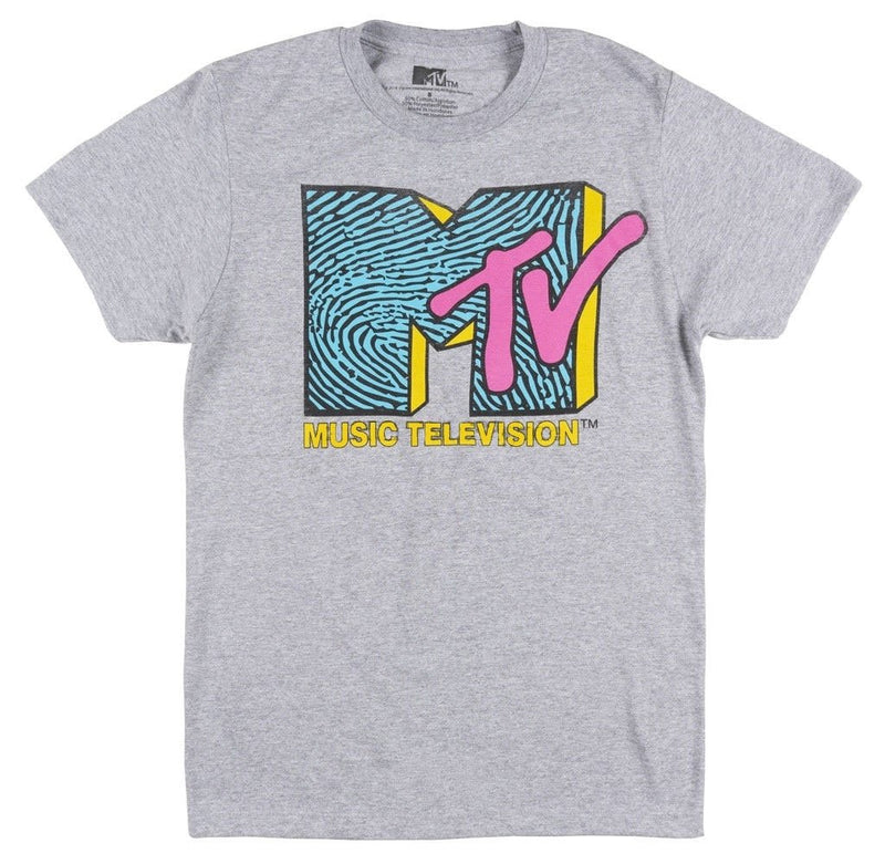 CAMISETA MTV MUSIC TELEVISION RETRO CINZA