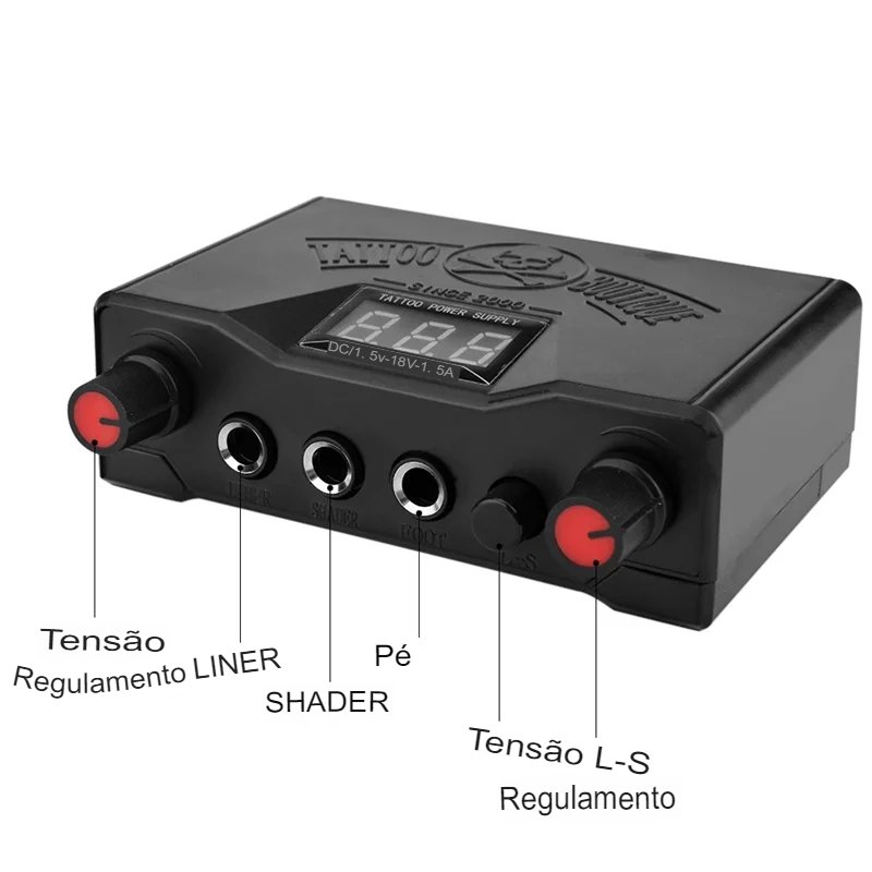 Fonte de Alimentação Shader Double Dual LED 3 Rotary