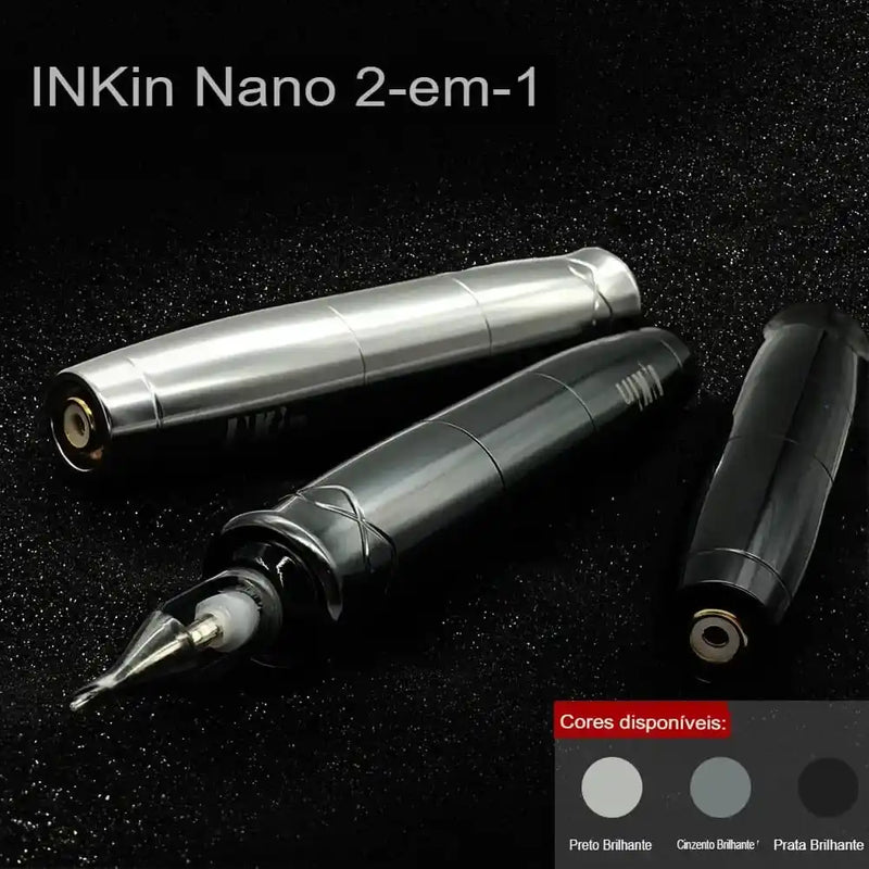 Máquina Caneta INKIN Nano 2 em 1 Rotativo PMU 3.0mm 2.0mm