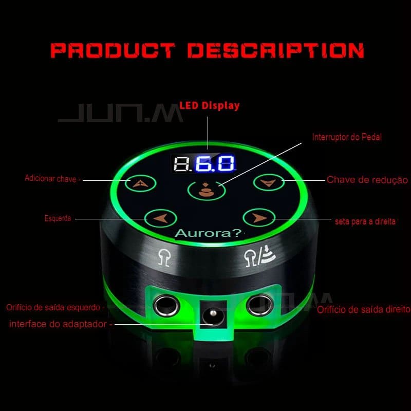 FONTE DE ALIMENTAÇÃO JUN.M AURORA II LCD TATTO