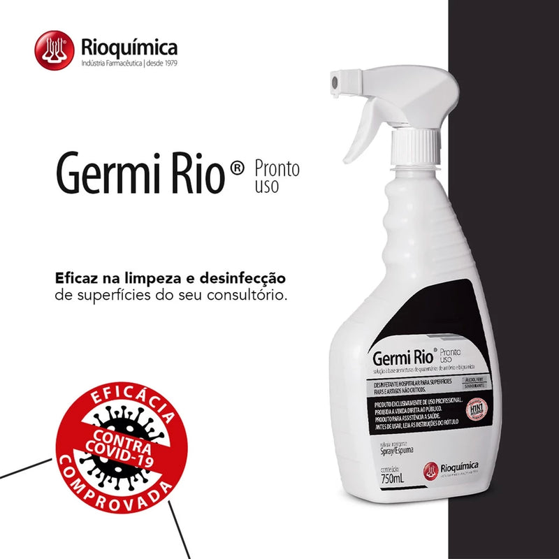 Desinfetante Germi Rio Spray 750 Ml Pronto Uso Rioquímica