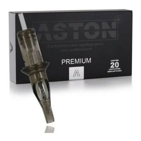 Cartucho Para Tatuagem Aston Premium 2º Geração Caixa 20 Unidades Tattoo