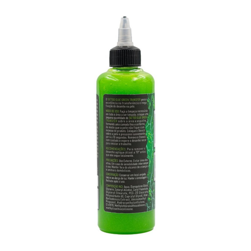 Stencil Transfer Glue Green Artefato - 250ml Para Tattoo