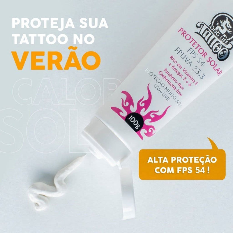 Kit 3 unids Protetor Solar FPS 54 Muita Alta Proteção da Tattoo