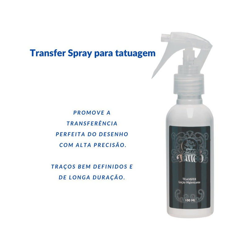 Transfer Spray 100ml Decalque Tattoo Long Life