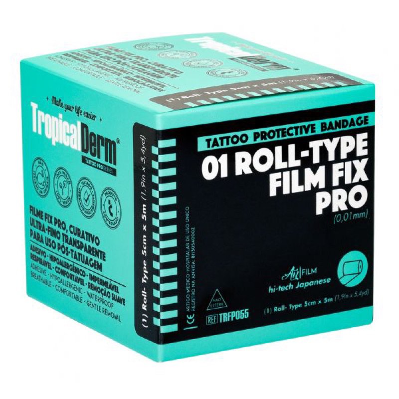 Filme Protetor - TropicalDerm Fix - Rolo 5cm x 5 Metros