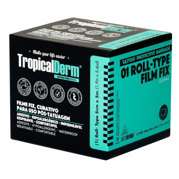 Filme Protetor - TropicalDerm Fix - Rolo 5cm x 5 Metros