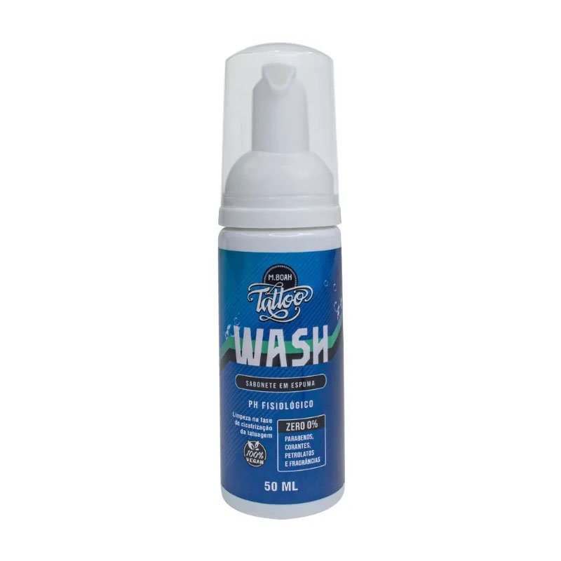 WASH Sabonete em Espuma para o Pós Tattoo Mboah 50ml