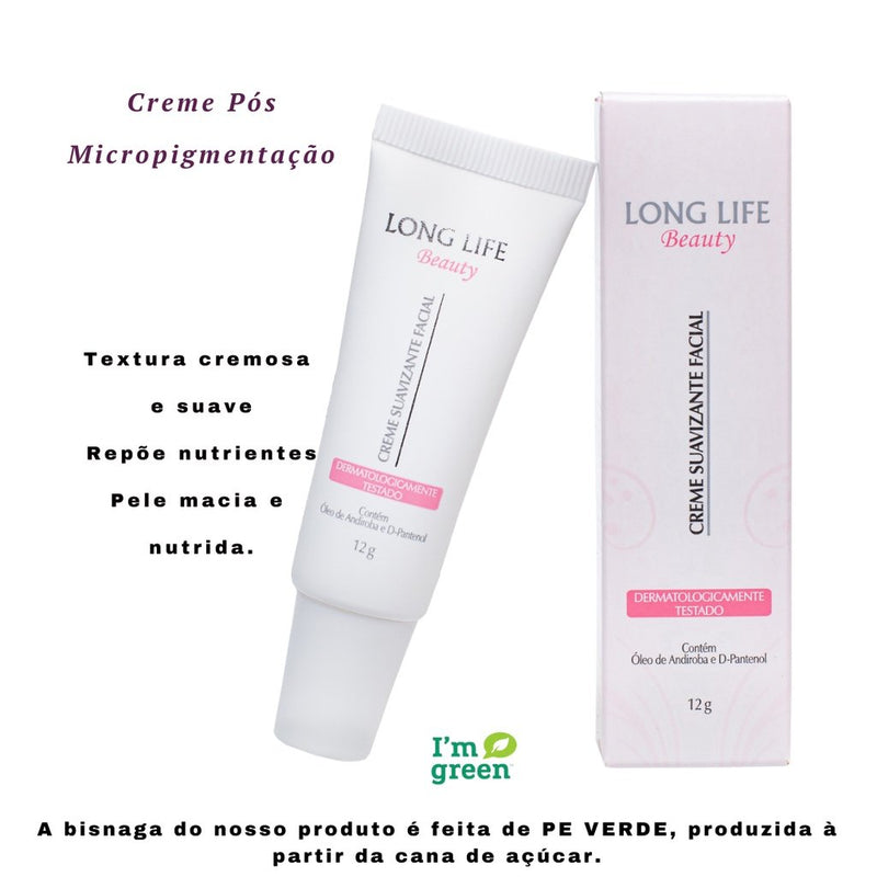 Creme Pós Micropigmentação 12 g Tattoo Long Life Kit 5 unids.