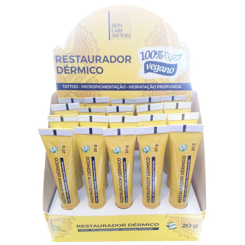 Kit 20unidades Restaurador Dérmico Skin Care 20g Aftercare Micropigmentação