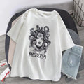 CAMISETA PREMIUM MEDUSA STREET Preto/Rosa/Branco