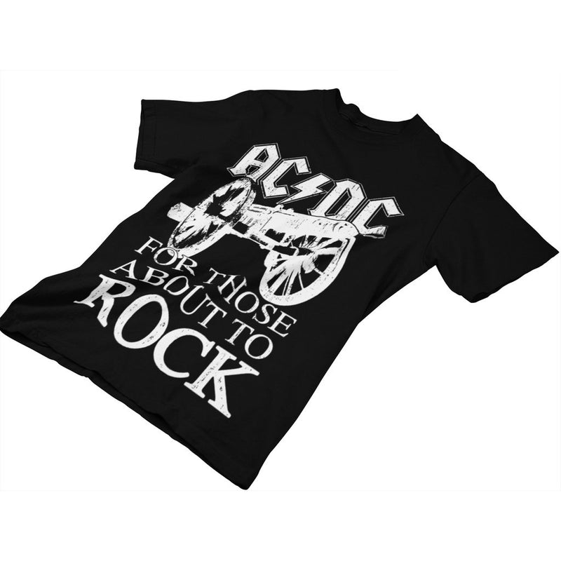 CAMISETA ROCK AC/DC FOR THOSE ABOUT TO ROCK