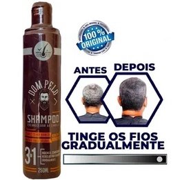 Shampoo Escurecedor de Cabelo - Dom Pelo 3 em 1