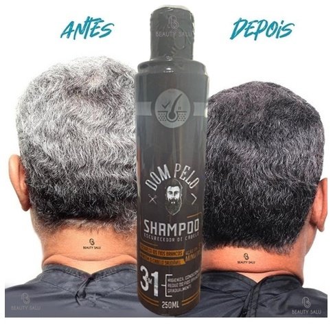 Shampoo Escurecedor de Cabelo - Dom Pelo 3 em 1