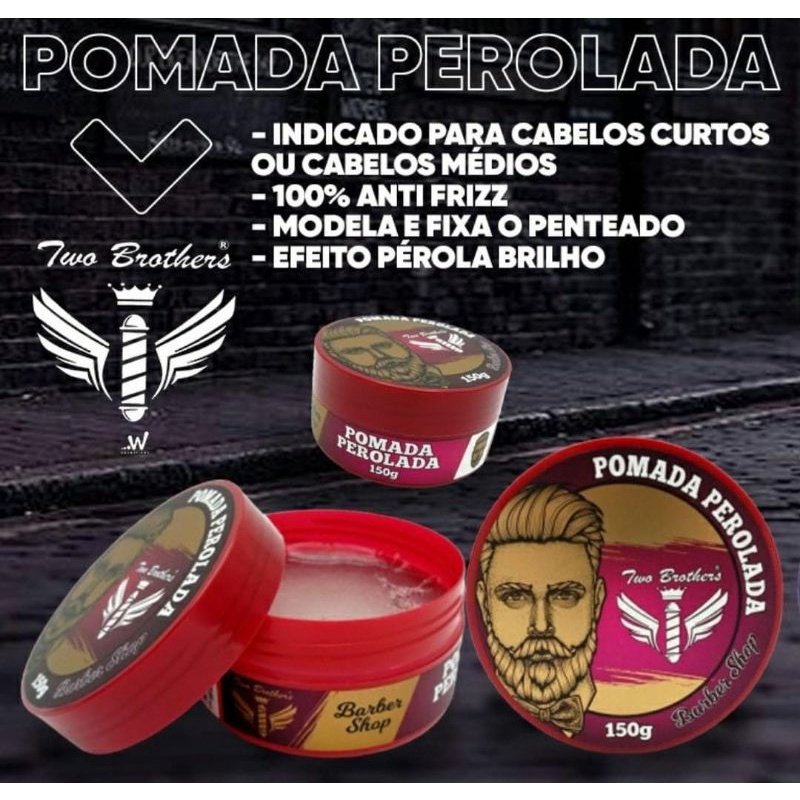 Pomada Modeladora Efeito Perolado TWO BROTHERS - 150G