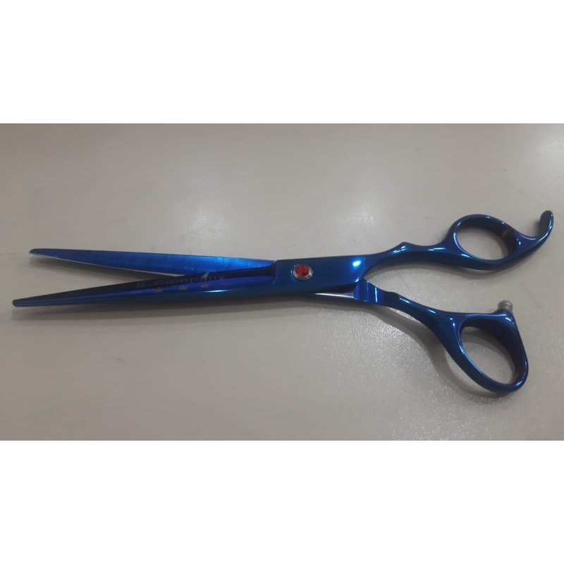 Tesoura Fio Laser 7.0 Azul Profissional