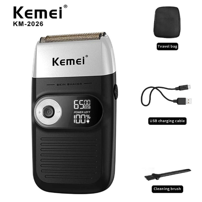 Máquina Kemei Shaver Km-2026 Recarregável Sem Fio