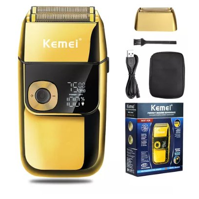 Maquina Shaver Kemei KM2028 Com Visor