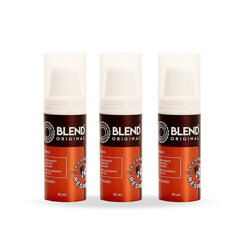 Kit 3 Barba De Respeito Blend Original 30ml - Para crescer a Barba