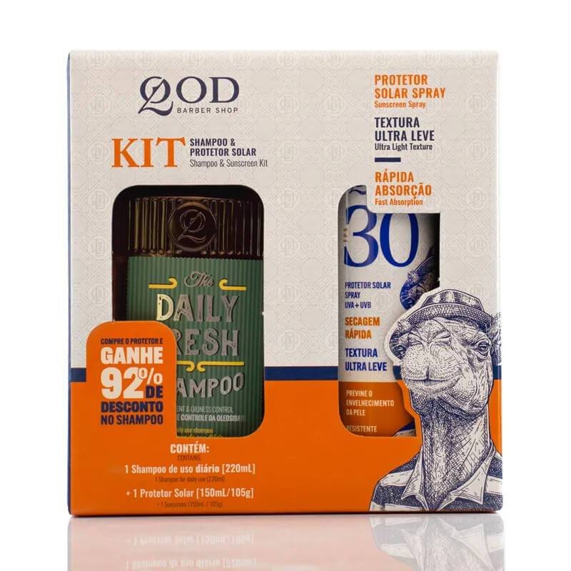 Kit QOD - Shampoo Daily 220ml + Protetor Solar FPS 30 150ml