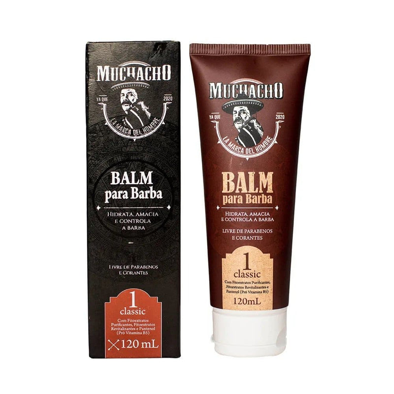 Kit Barba Muchacho Classic + Balm para Barba + Oleo para Barba