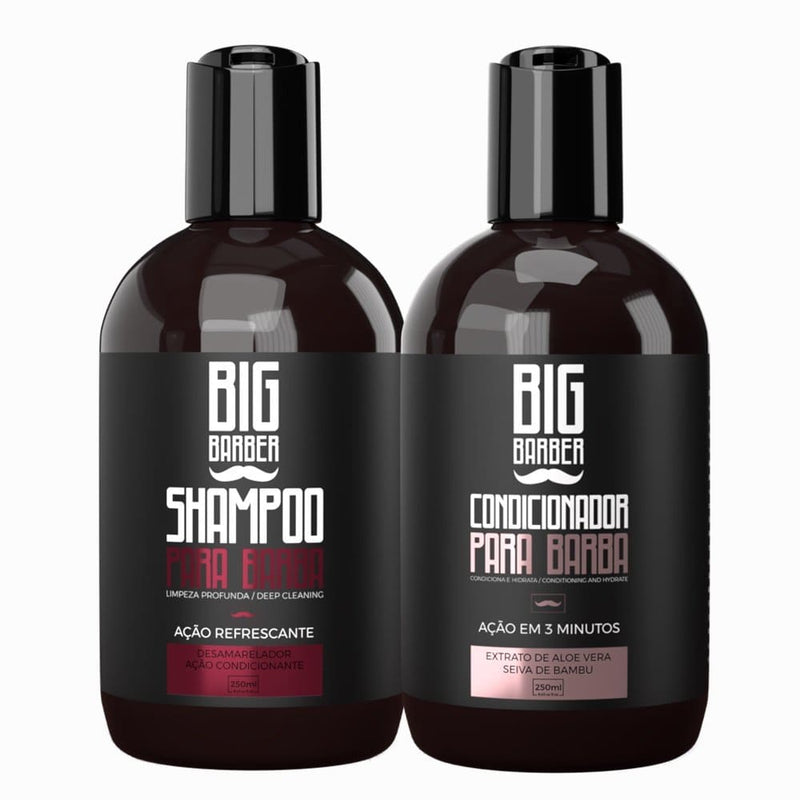 Kit Big Barber Shampoo + Condicionador 250ml Caixa C/ 2 Unidades