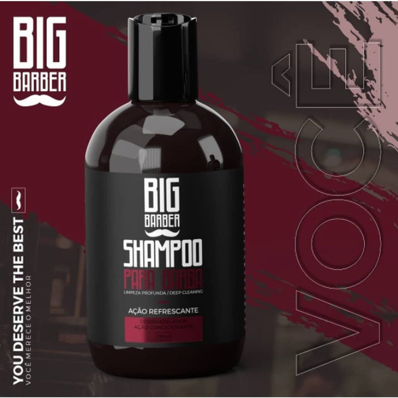 Kit Big Barber Shampoo + Condicionador 250ml Caixa C/ 2 Unidades