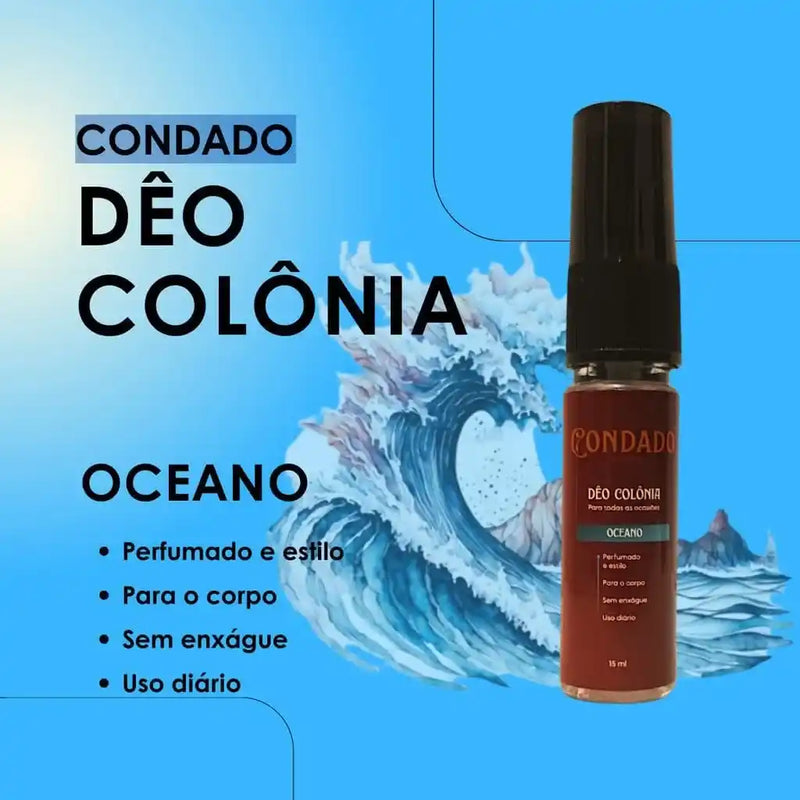 Kit Condado Oceano 5 Balm + Óleo + Shampoo + Creme Modelador + Dêo Colônia