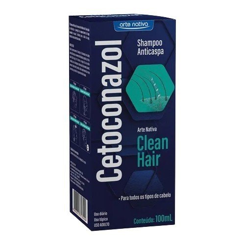 Kit 3 Shampoo Cetoconazol Anticaspa Arte Nativa 100ml