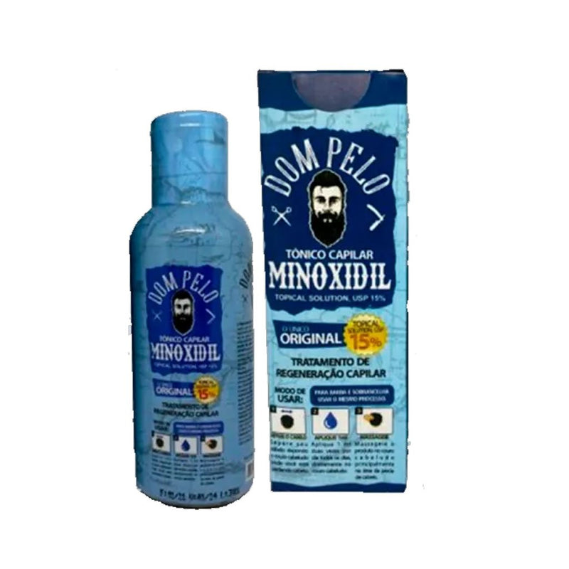 Kit Dom Pelo Minoxidil 15% 120ml - 5 unidades