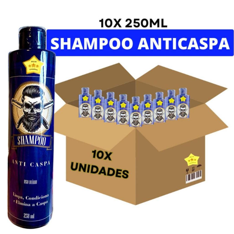 Kit 10x Shampoo Anticaspa 250ml D'Lust Refrescante