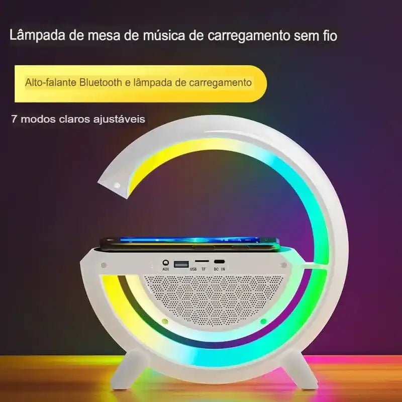 G-Speaker Smart Station - Luminária, Caixa De Som e Carregador